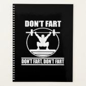 Fart Funny Gym Workout Squat for Bodybuilder Planner (Voorkant)
