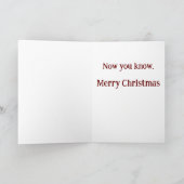 Fart Humor-kerstkaart Feestdagen Kaart (Binnen)