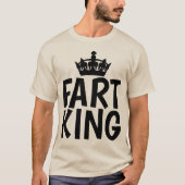 FART KING Grappige T-shirts voor papa of man (Voorkant)