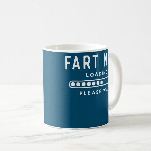 Fart laadt nu grappige pap Joke Koffiemok (Voorkant rechts)