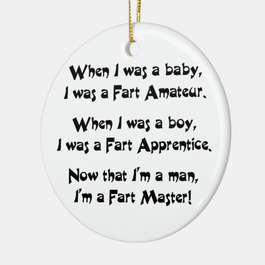 Fart Master Keramisch Ornament (Links)
