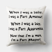 Fart Master Kussen (Achterkant)