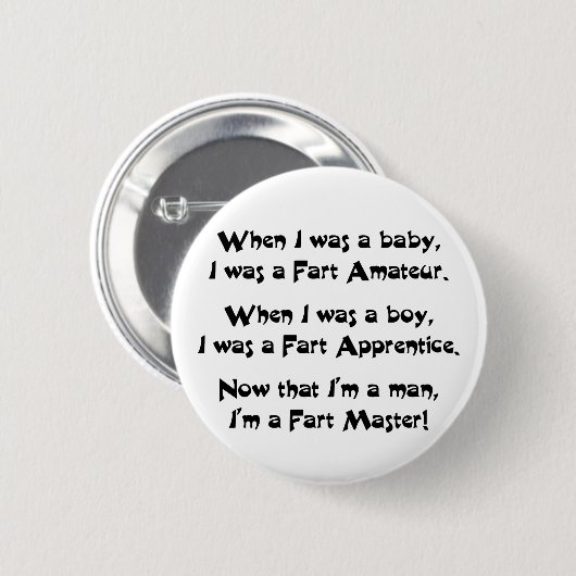 Fart Master Ronde Button 5,7 Cm (Voorkant /achterkant)