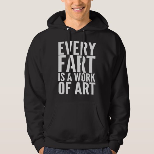 Fart  Men Boys Cool Hilarious Sarcastic Humorous Hoodie (Voorkant)