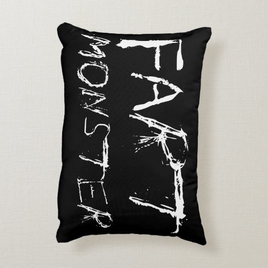 Fart Monster Decoratief Kussen (Achterkant (Verticaal))