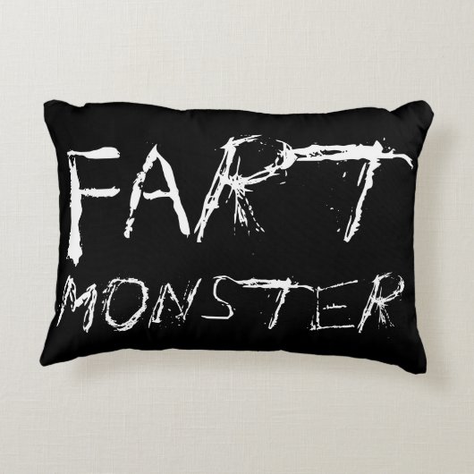 Fart Monster Decoratief Kussen (Achterkant)