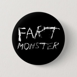 Fart Monster Ronde Button 5,7 Cm