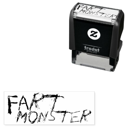 Fart Monster Zelfinktende Stempel (In situ)