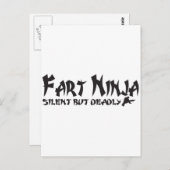 FART NINJA BRIEFKAART (Voorkant / Achterkant)