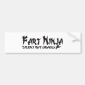 FART NINJA BUMPERSTICKER (Voorkant)