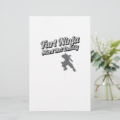Fart Ninja Silent maar dodelijk Shirt Briefpapier (Staand voorkant)