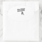 Fart Ninja Silent maar dodelijk Shirt Ovale Sticker (Tas)