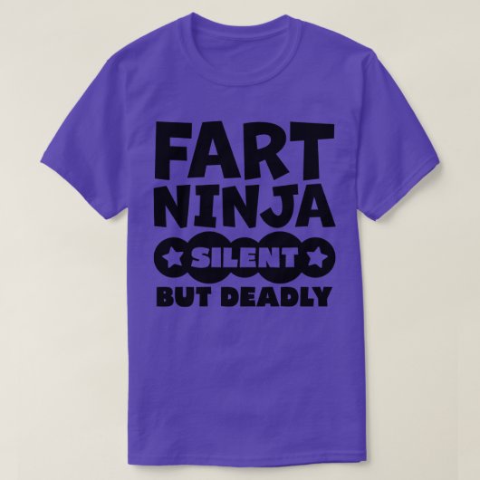 Fart Ninja stil maar dodelijk 1 T-shirt (Design voorkant)