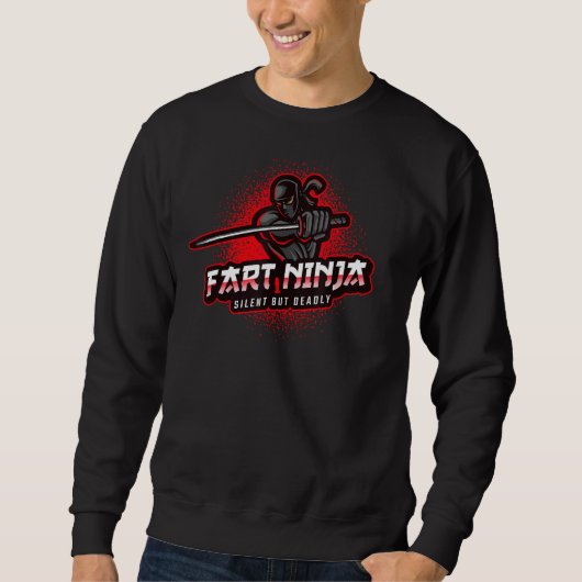 Fart Ninja Warrior Spy Silent, maar Deadly Funny G Trui (Voorkant)