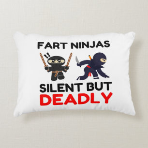 Fart Ninjas Silent, maar Dodelijk Accent Kussen
