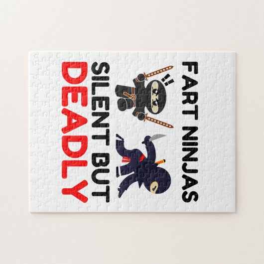 Fart Ninjas Silent, maar Dodelijk Legpuzzel (Horizontaal)