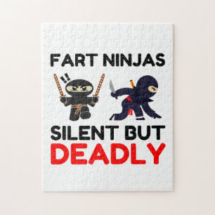 Fart Ninjas Silent, maar Dodelijk Legpuzzel