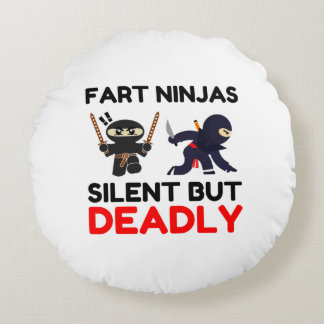Fart Ninjas Silent, maar Dodelijk Rond Kussen