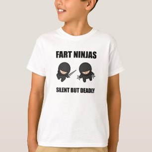 Fart Ninjas Silent, maar Dodelijk T-shirt