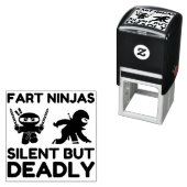 Fart Ninjas Silent, maar Dodelijk Zelfinktende Stempel (In situ)