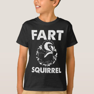 Fart Squirrel Humor Funny Skunk Fan T-shirt