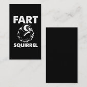 Fart Squirrel Humor Funny Skunk Fan Visitekaartje (Voorkant / Achterkant)