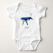 Fart walvis baby bodysuit (Voorkant)
