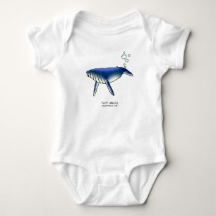 Fart walvis baby bodysuit