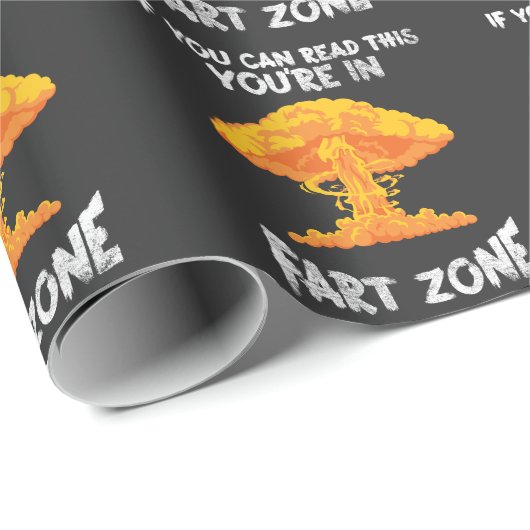 Fart Zone Explosion Humor Farming Joke Cadeaupapier (Rol Hoek)