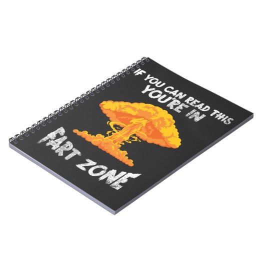 Fart Zone Explosion Humor Farming Joke Notitieboek (Linkerzijde)