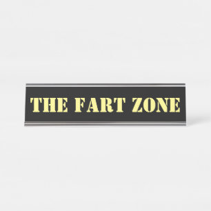 Fart Zone Gag Desk Naam Bord Bureau Naambordje