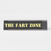 Fart Zone Gag Desk Naam Bord Bureau Naambordje (Voorkant)