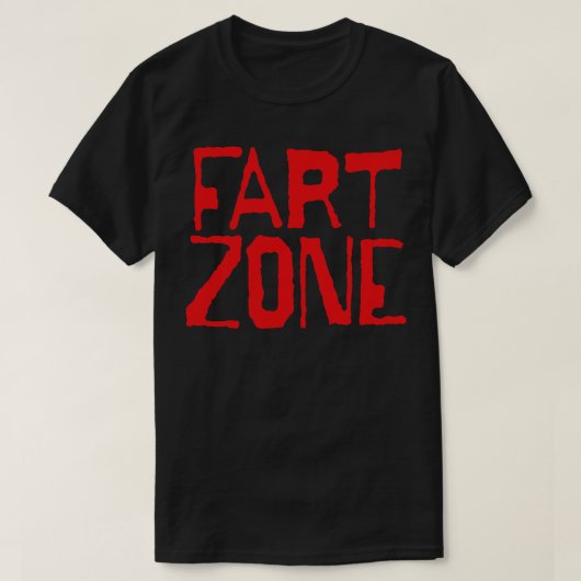 Fart Zone rode letters T-shirt (Design voorkant)