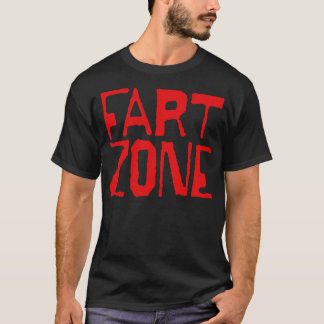 Fart Zone rode letters T-shirt