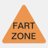 Fart Zone Triangle Sticker (Voorkant)