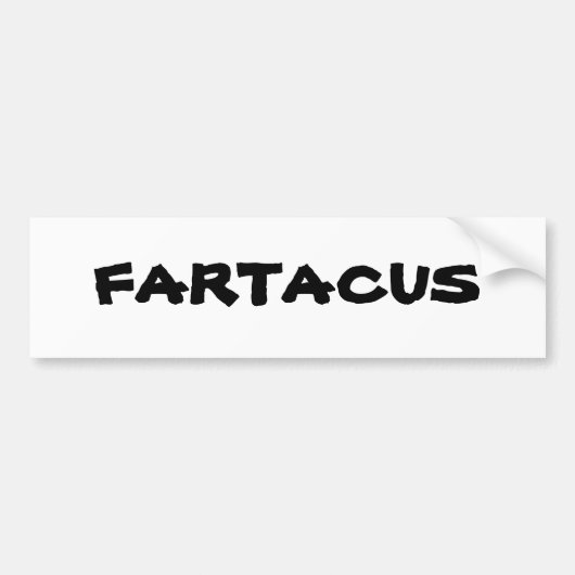 Fartacus Bumpersticker (Voorkant)
