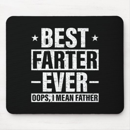 Farter Ever Oops Ik bedoel Vader Fart Retro Vader3 Muismat (Voorkant)