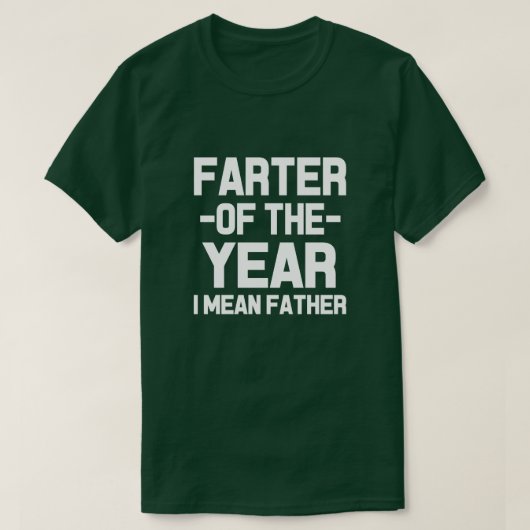 Farter of the Year, ik bedoel Pastoor grappig shir T-shirt (Design voorkant)