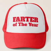Farterl Vader van het Jaar Funny Fart Trucker Pet (Voorkant)