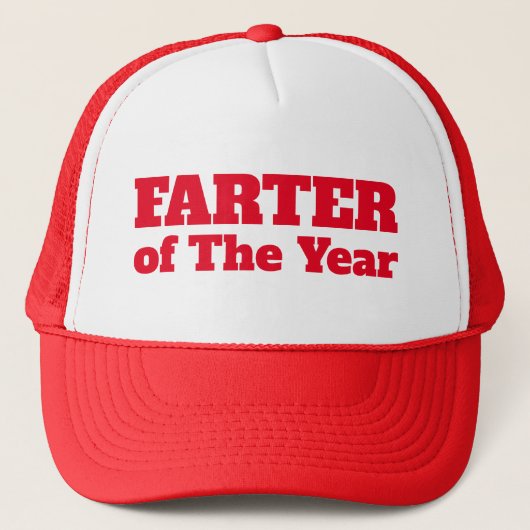 Farterl Vader van het Jaar Funny Fart Trucker Pet (Voorkant)