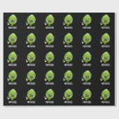 Fartichoke Funny Farting Artichoke Pun Dark BG Cadeaupapier (Vlak)