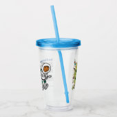 Farting Astronaut Acryl Drinkbeker (Links)