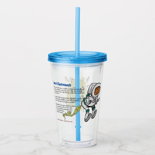 Farting Astronaut Acryl Drinkbeker (Voorkant)