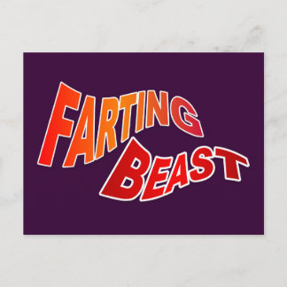 FARTING BEAST - hilarische humor Briefkaart