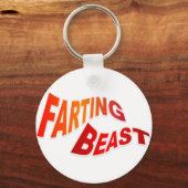 FARTING BEAST - hilarische humor Sleutelhanger (Voorkant)