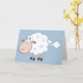 FARTING CARTOON SHEEP BIRTHDAY WENSKAART KAART (Gele Bloem)