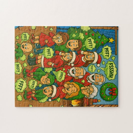 Farting Family Christmas Party  Legpuzzel (Horizontaal)