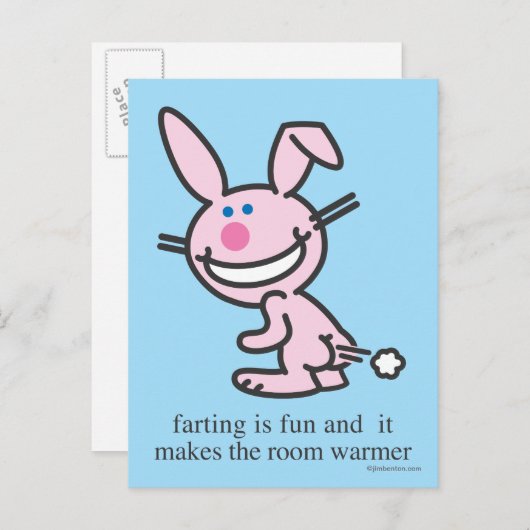 Farting is Fun Briefkaart (Voorkant / Achterkant)