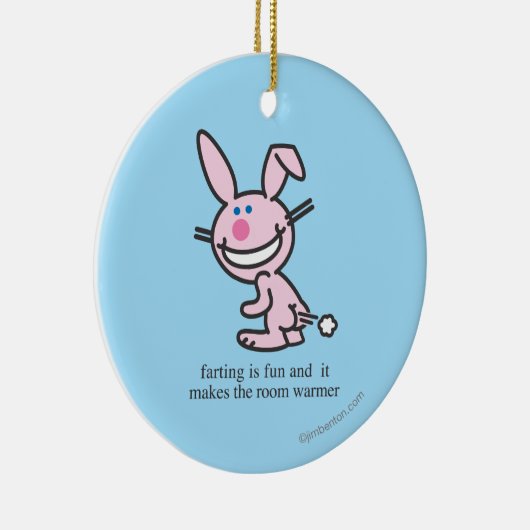 Farting is Fun Keramisch Ornament (Rechts)