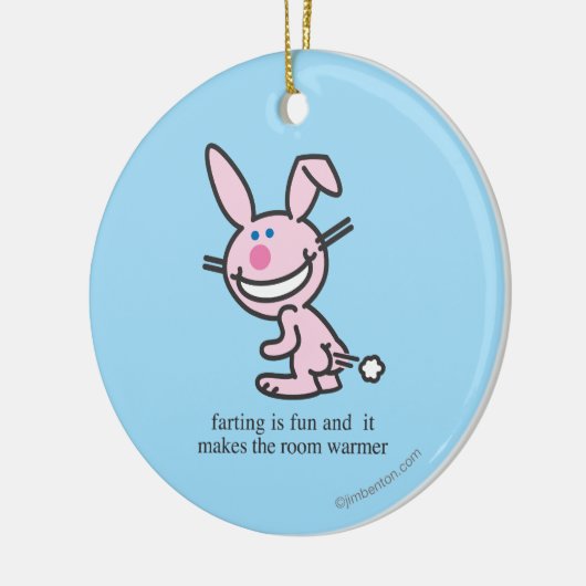 Farting is Fun Keramisch Ornament (Links)